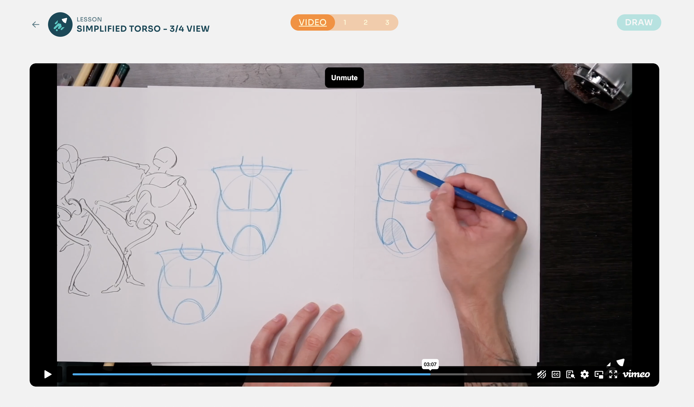 Exemplo da Trilha Iniciante de Figura Humana da Artwod