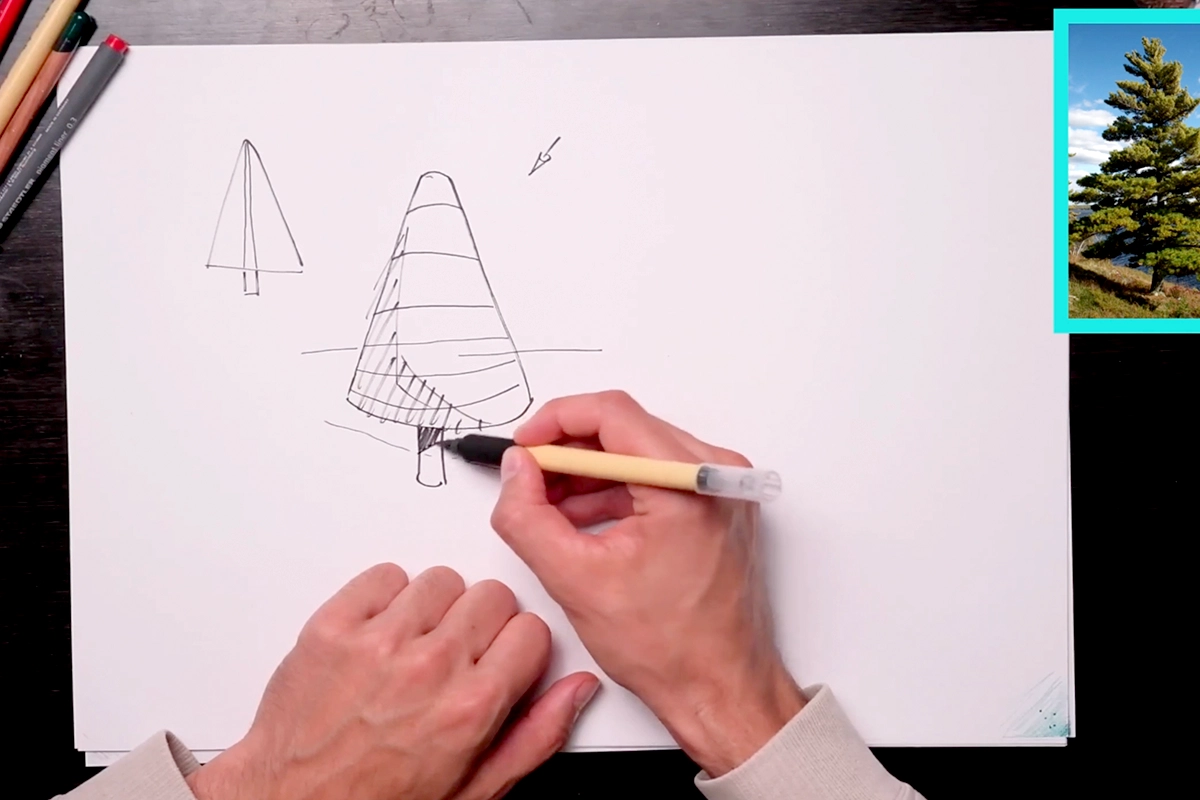 Captura de tela da seção 1 da trilha de cenários Artwod.